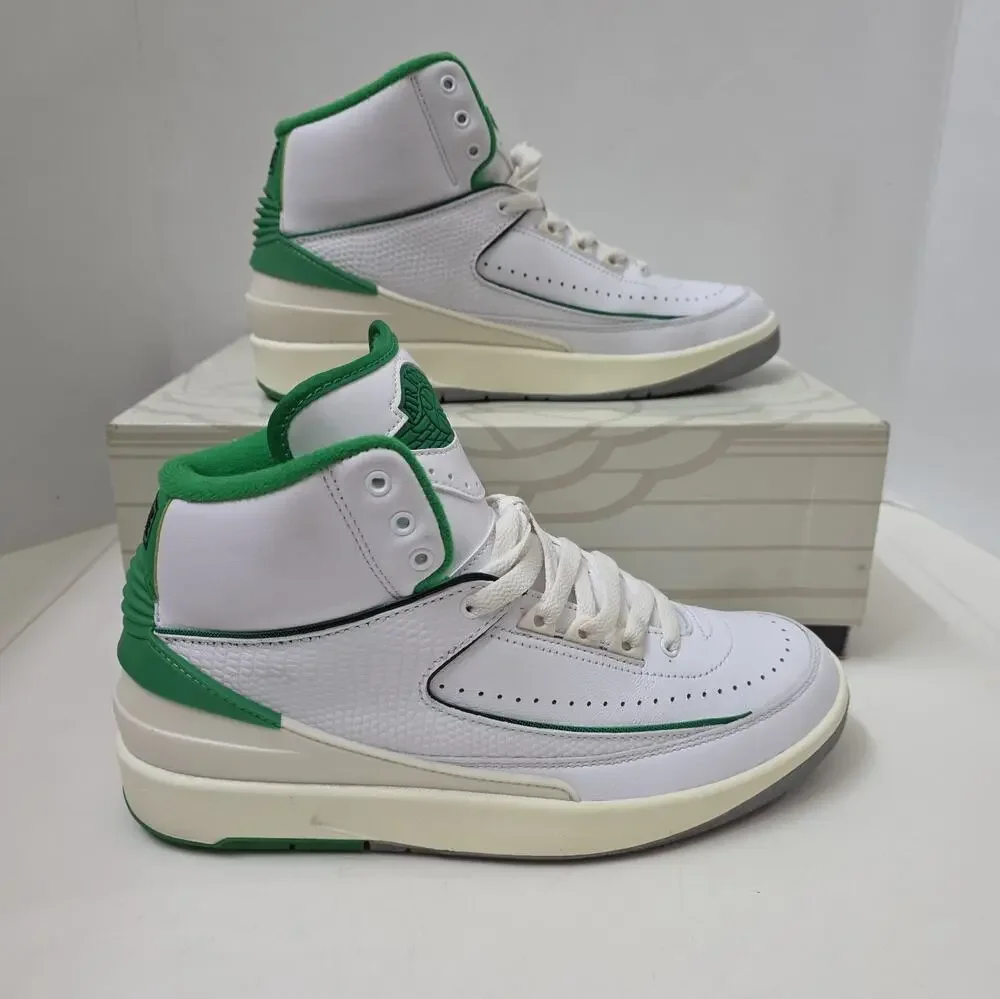 Nike Air Jordan 2 Retro Lucky Green White Sail Men’s Size 7.5 DR8884-103 W Box
